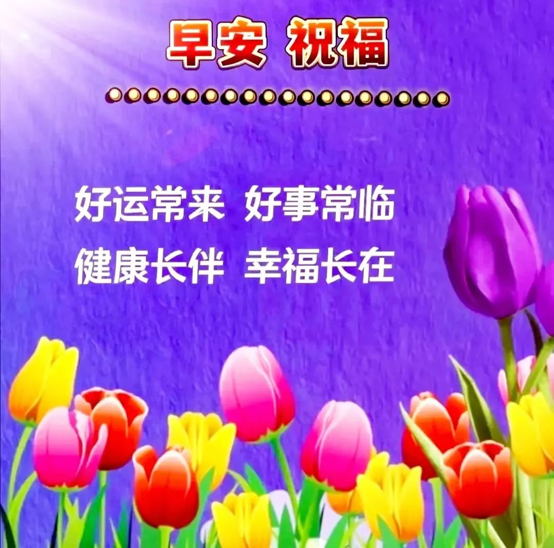 周末早安，暖心的早上好問(wèn)候語(yǔ)圖片帶字祝福