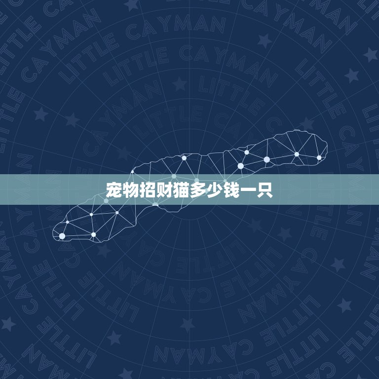 寵物招財貓多少錢一只，觀賞魚招財貓多少錢