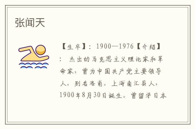 張聞天