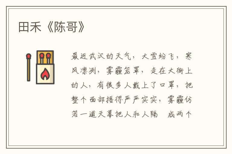 田禾《陳哥》