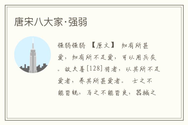 唐宋八大家·強弱